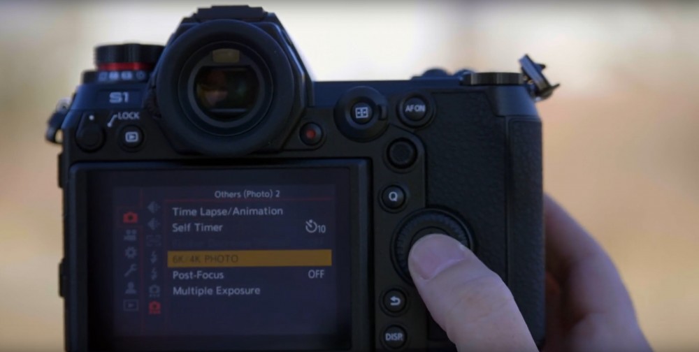 4K/6K photo mode on the Panasonic S1