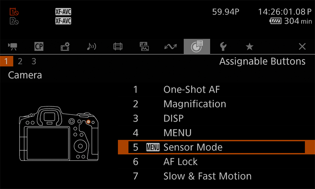 Canon R5 C User Setting